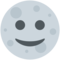 Full Moon With Face emoji on Twitter